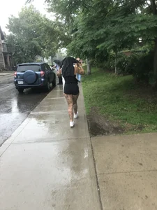 Juicy ass in tight booty shorts