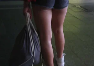 Hot ass on the subway station
