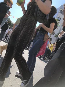 Carnival girls wearing pantyhose, spandex shorts, stockings, skirts and other outfits