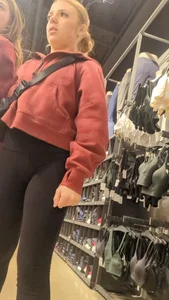 Cute white girls shopping