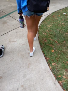 Candid Legs And Booty in Jean Shorts Street Creepshot