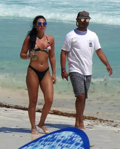 Jet ski babe with a nice ass in black thong