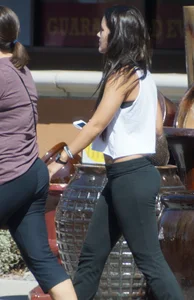 Fit Girl in Leggings Street Creepshot