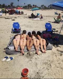 Beach creepshots of girls' legs and feet