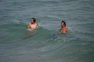 Verna topless beach girls out in the sun