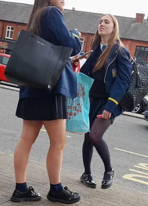 Teen school girls