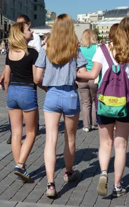 Girl with Hot Small Booty and Hot Legs Street Candid