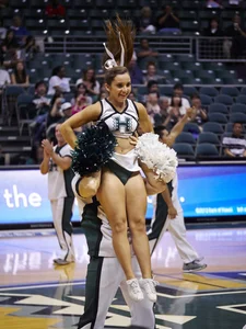 Candid cheerleaders