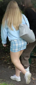 Blonde Teen Mini Skirt