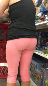 Milf at Target in pink leggings