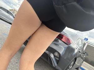 (OC) Tight ass white girl in tiny spandex shorts. First post