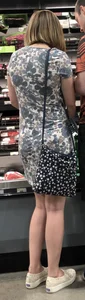 Understated blonde in a dress plus a PAWG in shorts 0111