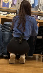Slim brunette squatting and working part 2 (oc)