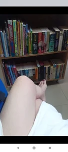 Crossed Legs And Bare Feet Selfie