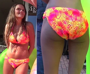 Candid beach and bikini babes
