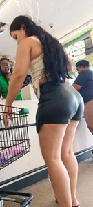 Latina Black Leather Shorts & Sandals (OC)