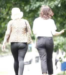Panties on display in the park