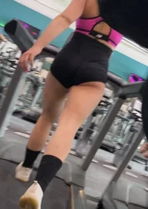 TEEN IN SHORTS WITH CHEEKS OUT! MY BEST GYM SHOTS TO THIS DAY