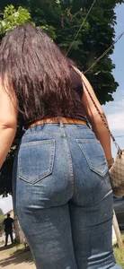 Nice view of a big ass armenian girl in jeans