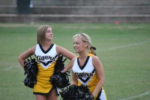 Candid cheerleaders