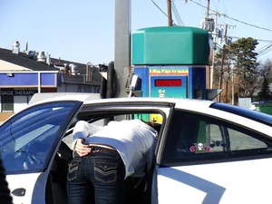 Some candid girls cleaning their cars in jeans and some showing ass crack
