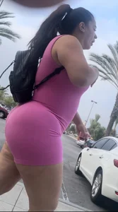 BBL Latina Milf in Pink Onepiece