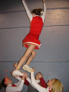 Candid cheerleaders