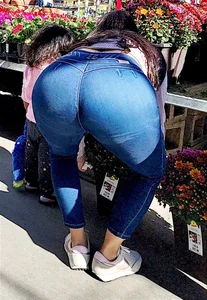 Latina mom in tight jeans