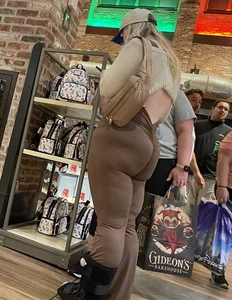 Blonde in brown bodysuit (OC)