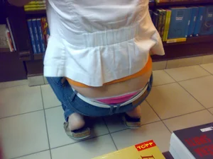Huge collection of whale tails, ass cracks and panty peeks in public