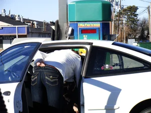 Some candid girls cleaning their cars in jeans and some showing ass crack