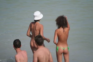 Continesti nude beach girls in Romania