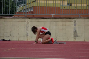 Candid track and field girls