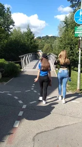 TIGHT JEANS / Great Ass in hot Jeans walking in front of me