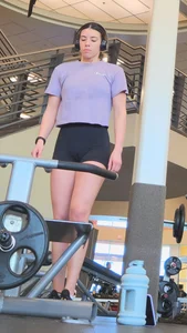A angel appeared, and so did her cameltoe