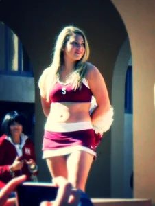 Candid cheerleaders