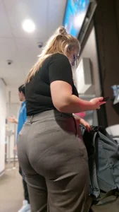 Office Pants Phat Ass Blonde PAWG