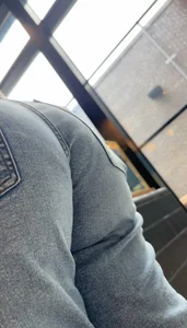 Sexy Thick booty in tight jeans  Her ass was eating them jeans