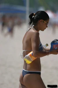 Beach voyeur babes in bikinis, thongs and topless