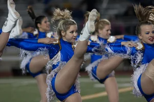 Candid cheerleaders