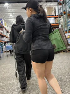Sexy Asian in shorts