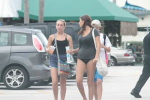 Candid Florida beach and bikini girls
