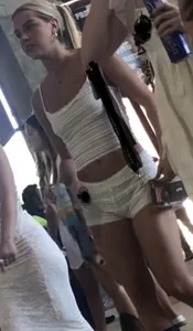 Tight white shorts perfection