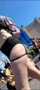 Goth cheeks at music festival    [MEGAPOST]