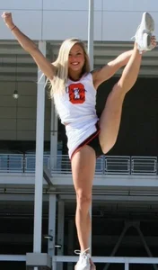 Candid cheerleaders