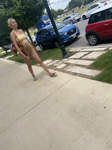 Gorgeous blonde with major pokies smiles for the camera