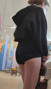 Teen butt in nike pro spandex shorts