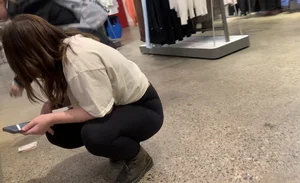 PAWG SQUATS in BLACK YOGAS