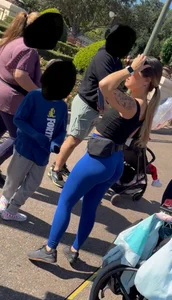 OC chick blue leggings
