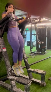 THICC Girl In Leggings Working Out